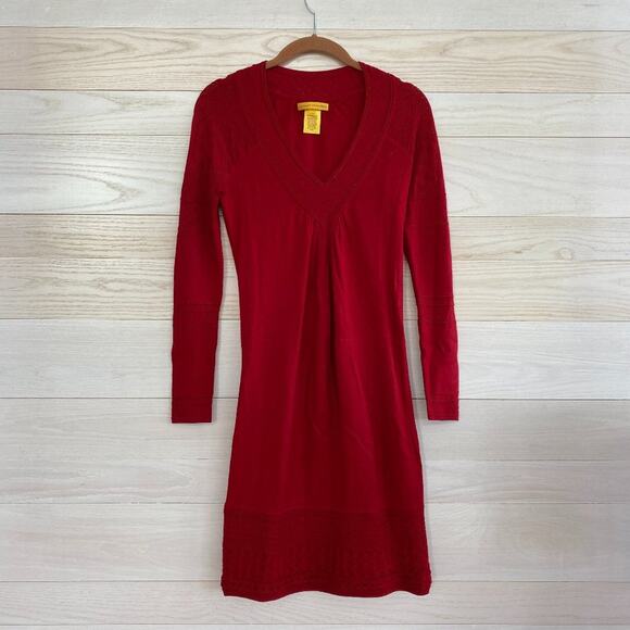 Catherine Malandrino Poppy Red Knit Dress - Picture 1 of 5
